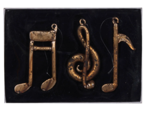 Copper Glass Music Notes