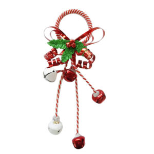 XMAS BELL DOOR KNOB HANGING DECOR 32CM