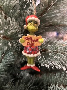 *Jim Shore collectible - 12CM STINK STANK Stunk Grinch hanging ornament