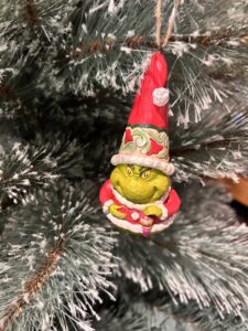 *Jim shore Collectible - 12 cms Grinch gnome hanging ornament