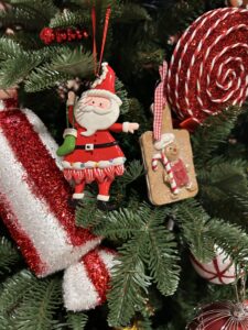 *FIMO Santa Holding Stocking Hanging Ornament