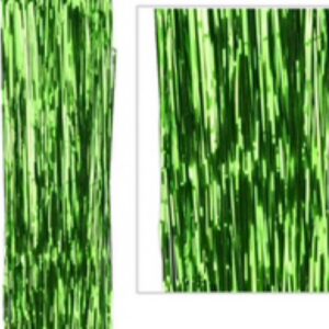 Emerald Green Lametta Tinsel Icicles - 300 Strands