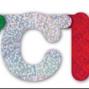 Merry Christmas cutout banner