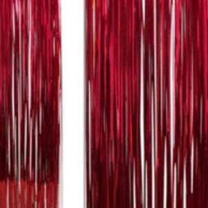 Metallic Red Christmas Tinsel Lametta Icicles - 300 Strands