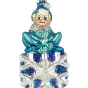 Jack Frost Glass Ornament - Old World Christmas Collectible