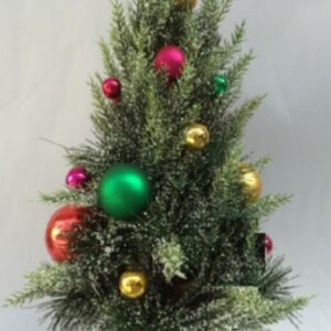 *CHRISTMAS POT TREE WITH BALLS 50CM