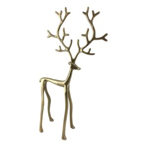 45CM GOLD TWIG REINDEER