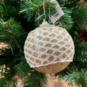 Gold Glitter 7.5cm Bauble