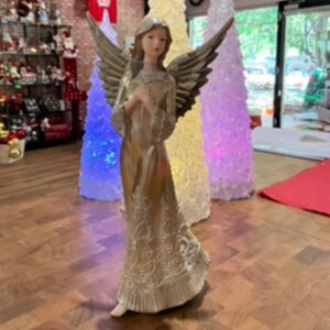 Gold Angel with Metal Wings