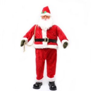 *Life size musical dancing Santa, 180cms with Santa sack