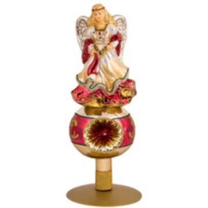 *Angel glass tree topper - 31cm - hand painted