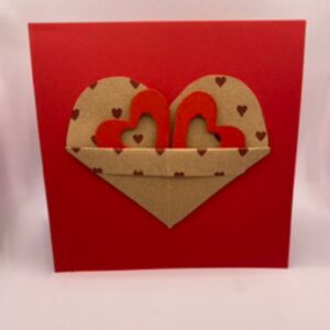 Love heart shaped card